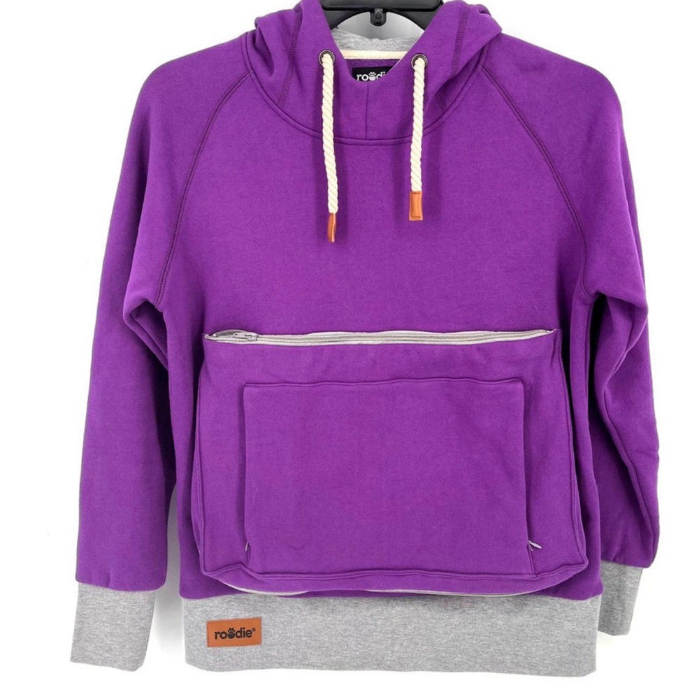 Roodie Pet Pouch Carrier Hoodie Womens Size Small Purple